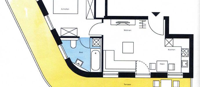 Ideale Seniorenwohnung. 2-Zimmer-Neubauwohnung im Zentrum von Lindau-Aeschach.